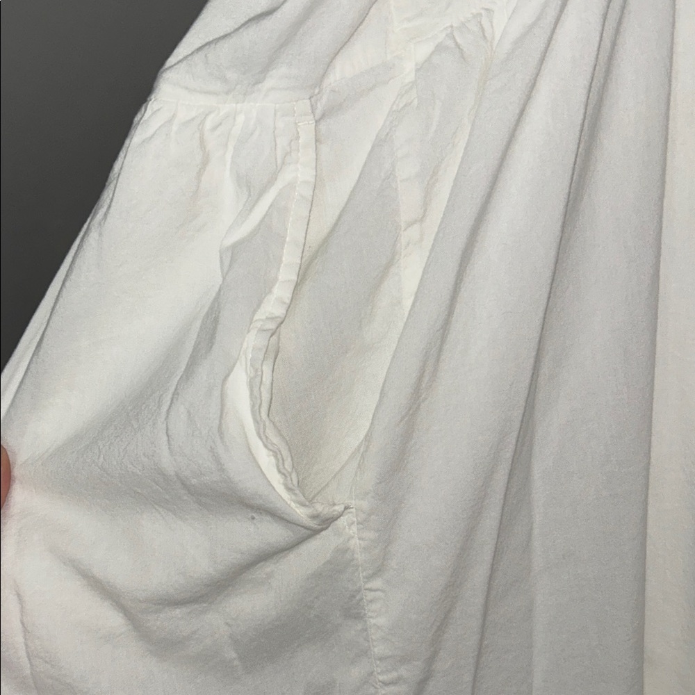 White Cotton Maxi Dress - Picture 6 of 6